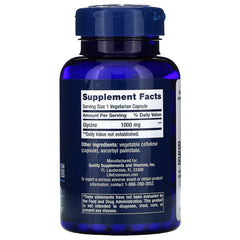 Life Extension. Supplement Facts. Glicina 1000mg. VITAGURU