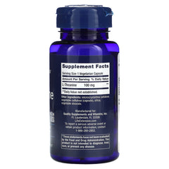 Life Extension. Supplement facts. L-Teanina. 100 mg. Vegetarian capsule. VITAGURU