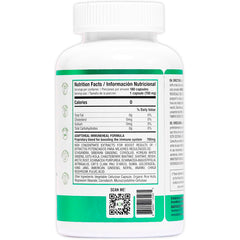 Suplemento alimenticio de la marca Adaptoheal. Información nutricional Immuneheal. Combinación de 22 adaptógenos. 180 cápsulas. Vitaguru