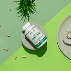 Suplemento alimenticio de la marca Adaptoheal. Immuneheal. Vitaguru