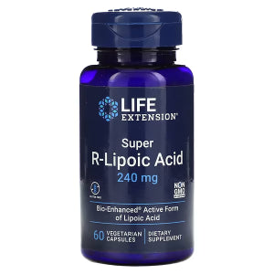 LIFE EXTENSION. SUPER R-LIPOIC ACID. Ácido Lipoico 240mg. 60 cápsulas. VITAGURU