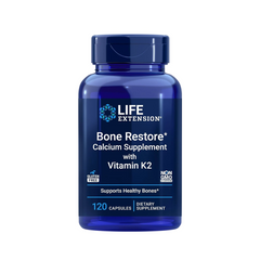 Life Extension. Bone Restore. Calcium Supplement. Vitamin K2. 120 Capsules VITAGURU