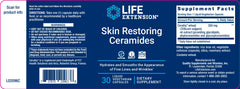 Label LIFE EXTENSION. Skin Restoring Ceramides. 30 cápsulas. VITAGURU 