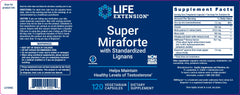 Label LIFE EXTENSION. Super Miraforte. 120 cápsulas. VITAGURU 