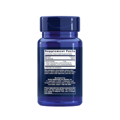 Información nutrimental del suplemento alimenticio de la marca Life Extension. Menopause Relief. 30 tabletas vegetarianas. Vitaguru