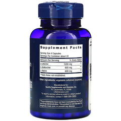 LIFE EXTENSION. Supplement facts Branched Chain Amino Acids. 90 cápsulas. VITAGURU