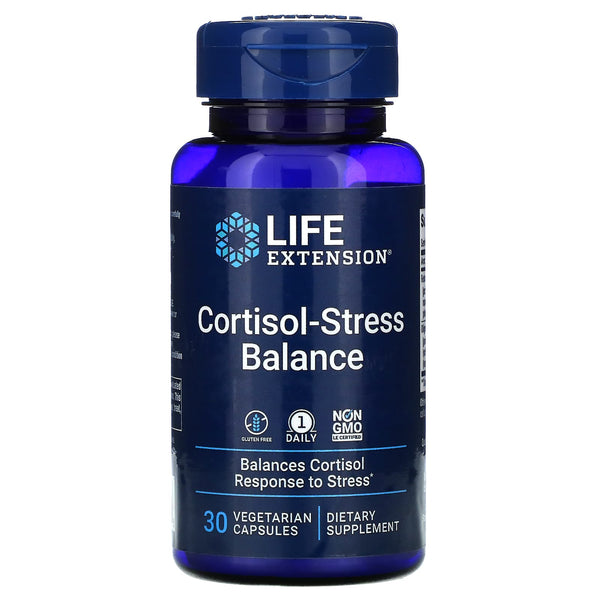LIFE EXTENSION. Cortisol Stress Balance. 30 cápsulas. VITAGURU 