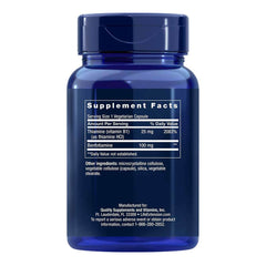 LIFE EXTENSION. Datos suplementarios Benfotiamine 100 mg. 120 cápsulas. VITAGURU 