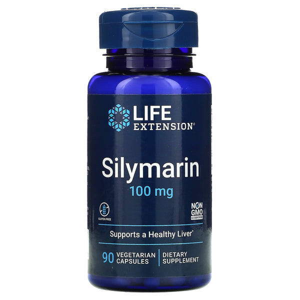 LIFE EXTENSION. Silymarin 100 mg. 90 cápsulas. Vitaguru