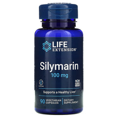 LIFE EXTENSION. Silymarin 100 mg. 90 cápsulas. Vitaguru