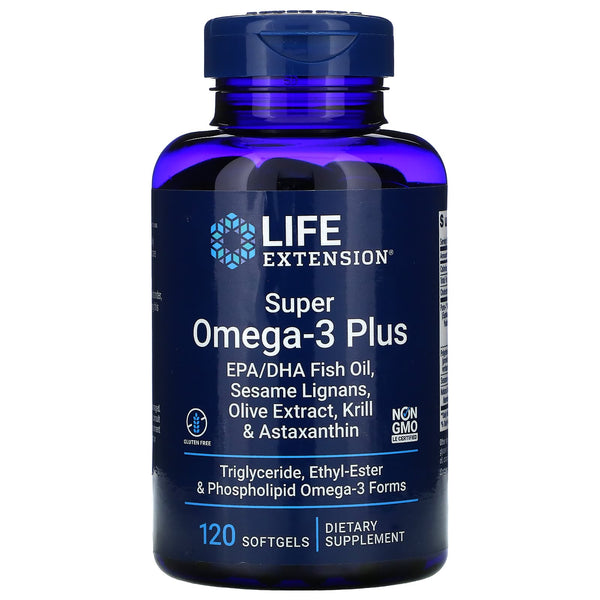LIFE EXTENSION. Super Omega 3. 120 SOFTGELS. VITAGURU