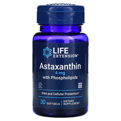 LIFE EXTENSION. Astaxanthin 4 mg. 30 softgels. VITAGURU