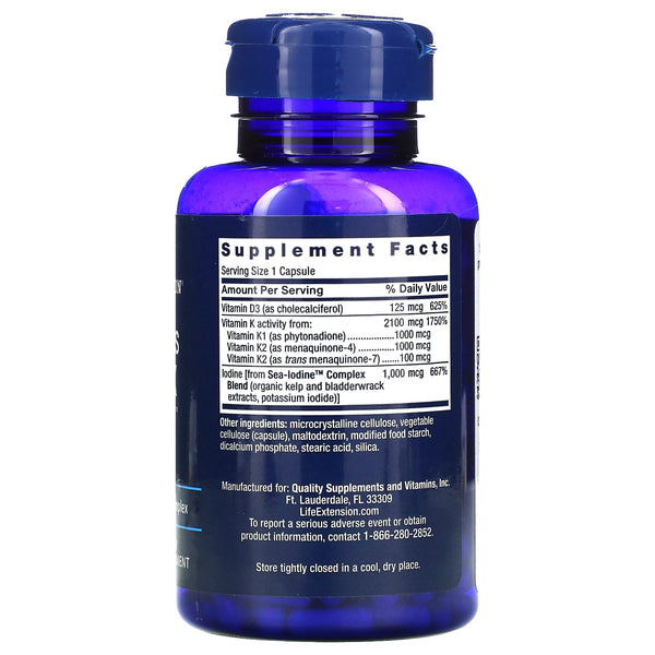LIFE EXTENSION. Datos suplementarios Vitaminas D y K. VITAGURU