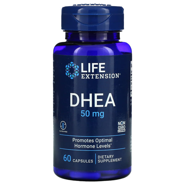 LIFE EXTENSION. DHEA 50 mg. 60 cápsulas. VITAGURU