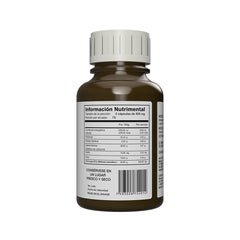 Suplemento alimenticio a base de ashwagandha marca Adaptoheal. Contenido: 150 cápsulas de 500 mg c/u. Información nutrimental.