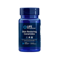 Suplemento alimenticio marca LIFE EXTENSION. SKIN RESTORING CERAMIDES. 30 cápsulas. Vitaguru
