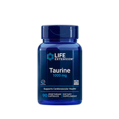 Suplemento alimenticio marca LIFE EXTENSION. Taurina 1000 mg. 90 cápsulas. Vitaguru