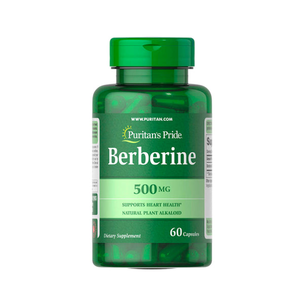 Suplemento alimenticio a base de Berberina marca Puritan's Pride. Contenido: 60 cápsulas.