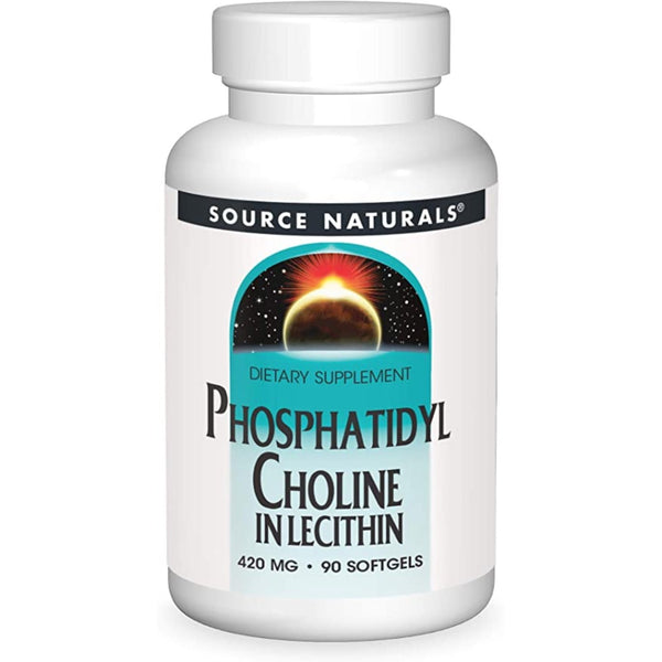 Source Naturals. Phosphatidyl Choline in Lecithin 420 mg. 90 softgels. VITAGURU