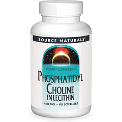 Source Naturals. Phosphatidyl Choline in Lecithin 420 mg. 90 softgels. VITAGURU