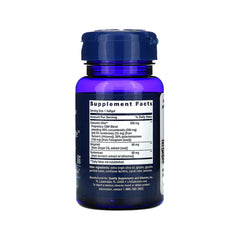 Suplemento alimenticio a base de cúrcuma marca Life Extension. Contenido: 30 cápsulas vegetarianas. Información nutrimental.