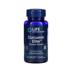 Suplemento alimenticio a base de cúrcuma marca Life Extension. Contenido: 30 cápsulas vegetarianas.