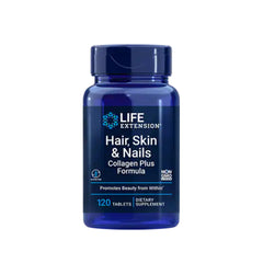 Suplemento alimenticio a base de colágeno plus marca Life Extension. Contenido: 120 tabletas.