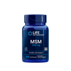 Soporte inmunológico marca LIFE EXTENSION. MSM 1000 mg. 100 cápsulas. Vitaguru