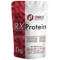 Proteína en polvo marca SYNRGY. Proteína RX 1 KG. VITAGURU 