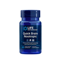 Suplemento alimenticio marca LIFE EXTENSION. Quick Brain Nootropic. 30 cápsulas. Vitaguru