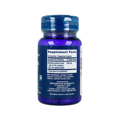 Suplemento alimenticio marca LIFE EXTENSION. Información nutrimental Rhodiola Extract 250 mg. 60 cápsulas. Vitaguru