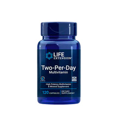 Suplemento alimenticio marca LIFE EXTENSION. Two-Per-DAY Multivitamínico. 120 cápsulas. Vitaguru