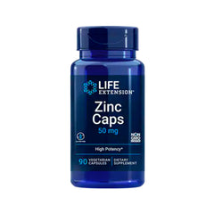 Suplemento alimenticio marca LIFE EXTENSION. Zinc 50 mg. 90 cápsulas.